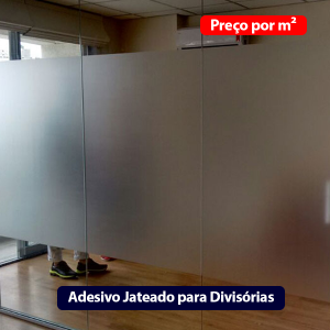 Adesivo Jateado para Divisórias - Adesivo Vinil Preço por M² - Impressão Colorida  - Jateado 