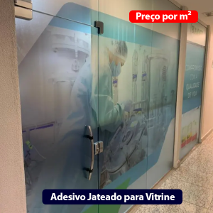 ADESIVO JATEADO  PARA VITRINES - Adesivo Vinil Preço por M² - Impressão Colorida  - Jateado 