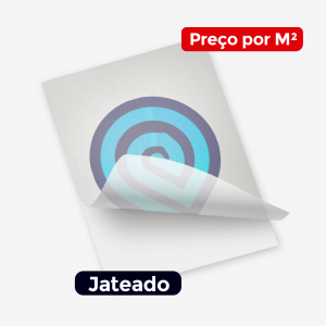 Adesivo Personalizado em Vinil - Jateado -Vinil Jateado Preço por M² -Impressão Colorida  -Refile Reto 