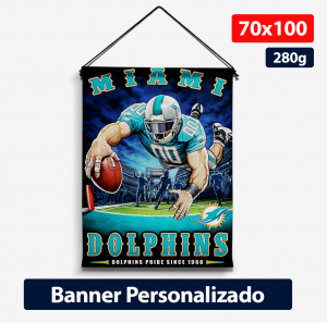 Banner Vertical Personalizado - 70x100 - 280g -Personalizado - Bastão - Ponteira - Cordinha 70x100 -Impressão Colorida   -Personalizado com a sua arte e/ou logotipo