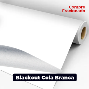 Bobina Fracionada Vinil Blackout Cola Branca