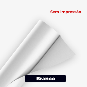 Bobina Vinil Branco - Vinil Adesivo - Bobina sem impressão   - Brilho ou fosco 