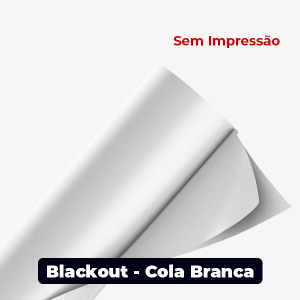 Bobina Vinil Blackout Cola Branca - Vinil Adesivo - Bobina sem impressão   - Blackout Cola Branca - Brilho ou Fosco 