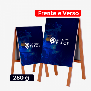 Cavalete - Frente e Verso - 280g -Lona 280g 2 Face    