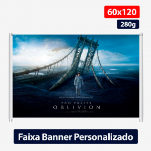 Faixa Banner Personalizado -  60x120 - 280g -Lona 280g 60x120 -Impressão Colorida   -Personalizado com a sua arte e/ou logotipo