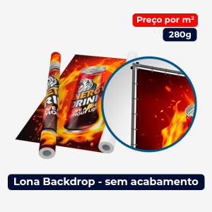 Impressão Lona Backdrop - Personalizado - 280g