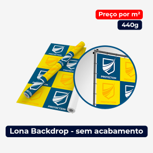 Impressão Lona Backdrop - Personalizado - 440g