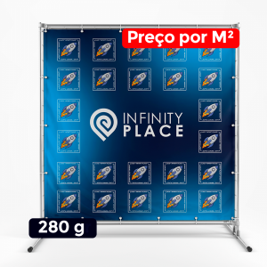 Lona Backdrop - Personalizado - 280g -Lona 280g Venda por m² -Impressão Colorida   